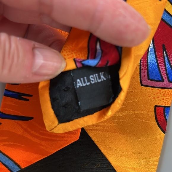 NWOT Rush Limbaugh No Boundaries Collection Tie Bright Peacock Feathers Silk 57” - Picture 5 of 5